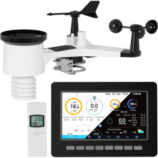 Steinberg Systems Bezvadu meteoroloģiskā stacija solar 7in1 LCD WiFi 100m