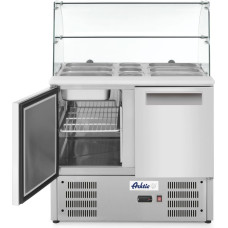 Arktic 2 durvju salātu aukstumgalds ar stikla pagarinājumu 2x GN1/1 3x GN 1/6 247 l - Hendi 236185