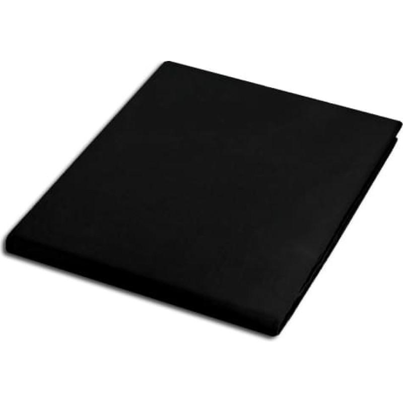 Satīna palags 160x220 melns 04000966