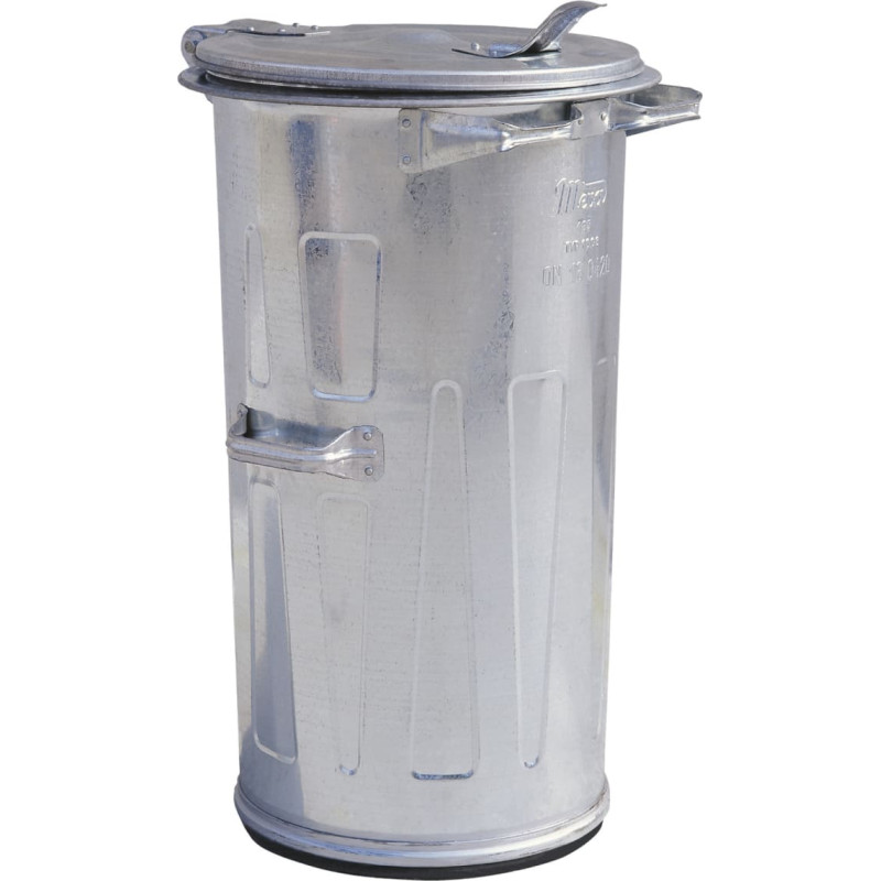 Meva Metāla atkritumu tvertne izgatavota no cinkotas loksnes, izturīga pret augstu temperatūru pelniem 110L