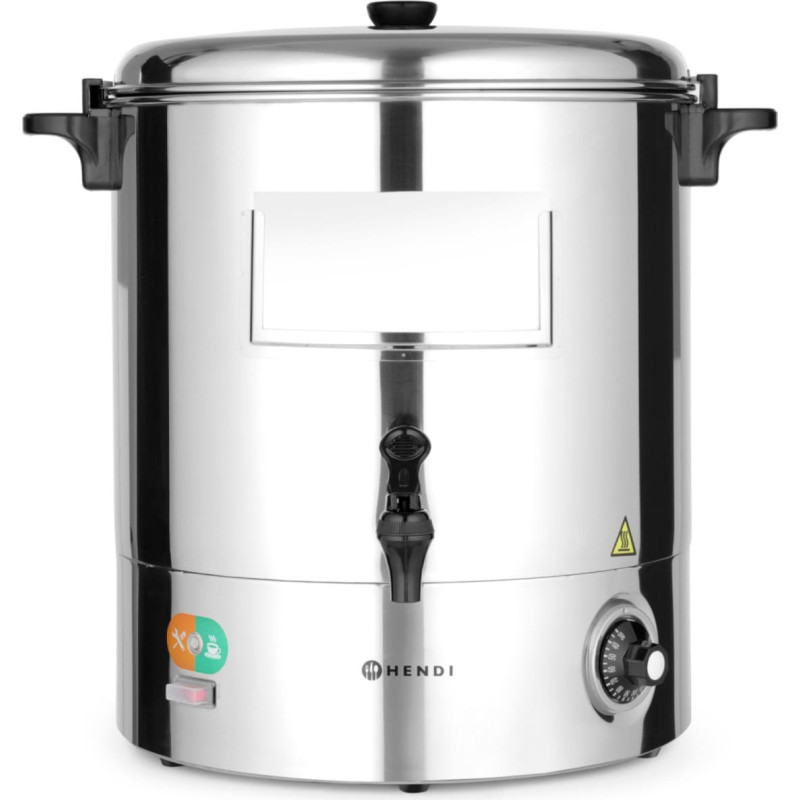 Hendi Warnik tērauda karstvīna ūdens sildītājs 2200W 30L - 209905
