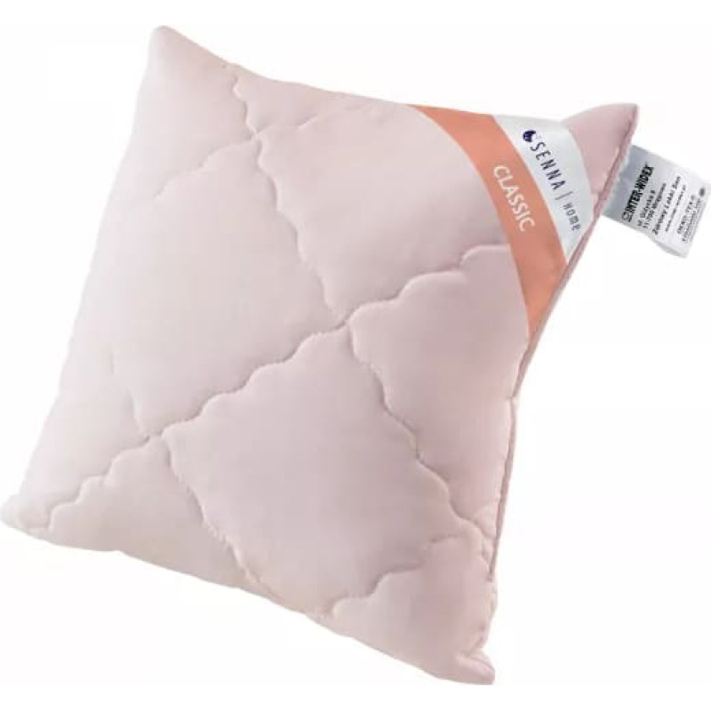 Inter Widex Antialerģisks spilvens 40x40 Comfort Classic rozā stepēts