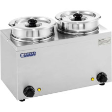 Royal Catering Bain-marie elektriskais zupas sildītājs 300W 230V 2 x 3,8L