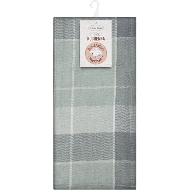 Virtuves lupatu komplekts 2gb 50x70 Mona grafīta pelēks rūtains