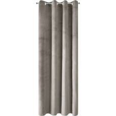 Aizkars 140x250 bēšs tumšs samts gatavs ar starplikām Pierre Cardin 1