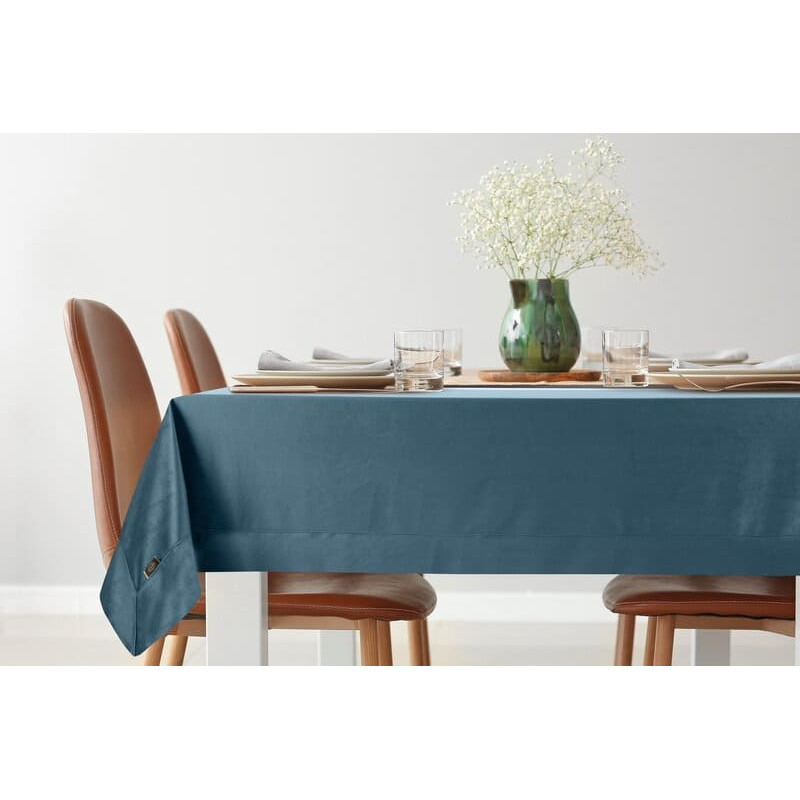 Galdauts 145x180 Samts, tumši zils samts