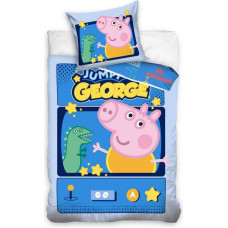 Kokvilnas gultas veļa 160x200 Peppa Pig spilvendrāna 70x80