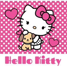 Burvju dvielis 30x30 cm Hello Kitty rozā Magic