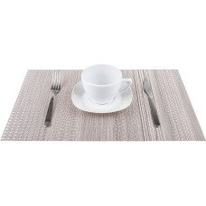 Galda paklājiņš 30x45 Boho sudrabs šķīvjiem