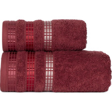 LUXURY dvielis, 70x140cm, krāsa 107 bordo LUXURY/RB0/107/070140/1