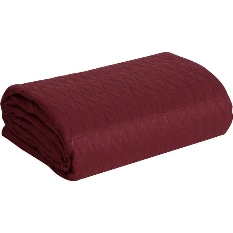 Dekoratīvais gultas pārklājs 200x220 Boni 3 ķieģeļsarkans ģeometrisks