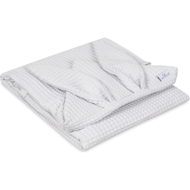 Vannas dvielis 70x140 Zaķa trusis pelēks vafeļu dvielis ar kapuci