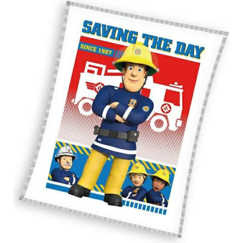 Mikrošķiedras sega 130x170 Fireman Sam, krāsains 4197 C23
