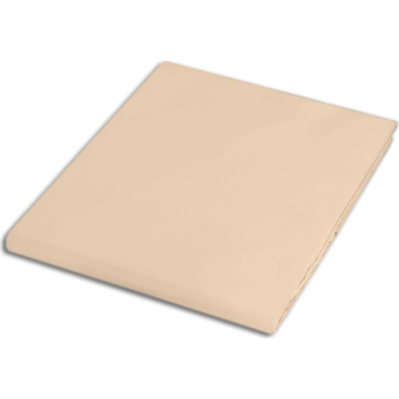 Satīna palags 160x220 gaiši bēšs 044 vienkrāsains