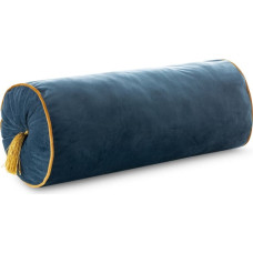 Dekoratīvais spilvens 20x45 Velvet, tumši zils, 70D samta rullītis