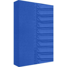 Džersija palags ar gumiju 90x200 rudzupuķu zils 160g/m2