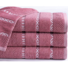 Džino dvielis 70x140 rozā 104 550g/m2 frotē