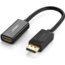 Ugreen DisplayPort (vīrietis) uz HDMI (sieviete) vienvirziena adapteris 1080P 60Hz 12bit melns