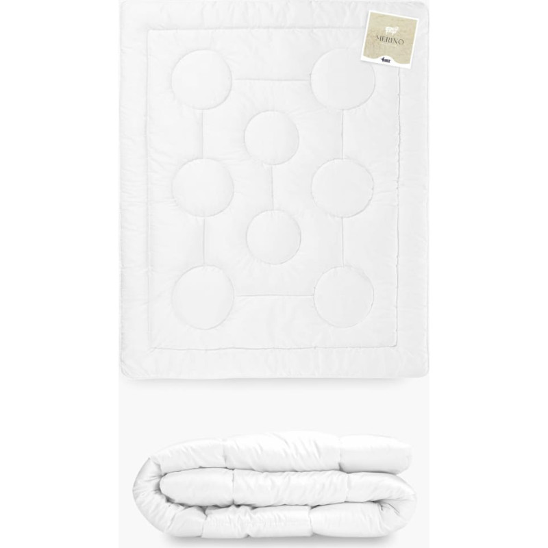 Vilnas sega 180x200, balta, visu gadu, 1440 g, Merino