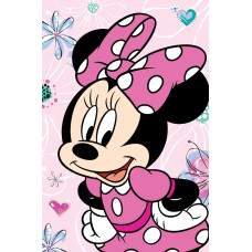 Mikrošķiedras sega 100x150 Minie Mouse rozā JF23