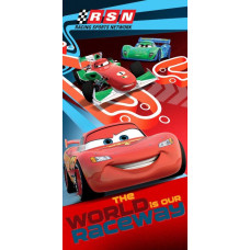 Bērnu dvielis 70x140 Automašīnas Lightning McQueen The World 1740