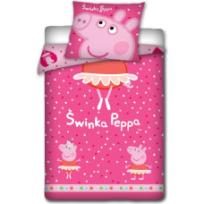 Gultasveļa Peppa Pig 160x200 Balerina Pink 9215-akcija