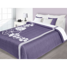 CHON gultas pārklājs 220x240 / Rosi Violet+White