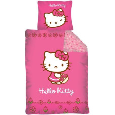 Hello Kitty gultasveļa 140x200 D Hello Kitty ar grozu 4129