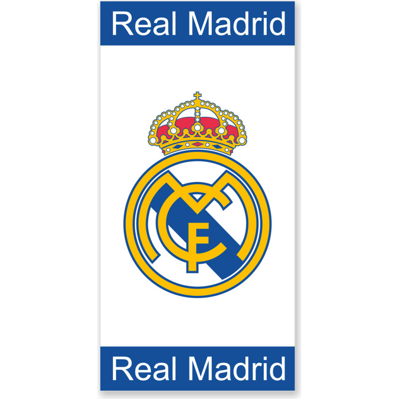 Real Madrid dvielis 76x152 Balts 60263