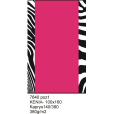 Kenia pludmales dvielis 100x160 Zebra Pink 7640/1