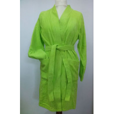 AlgoNatural peldmētelis + čības XXL izmērs Green COTTON 100%