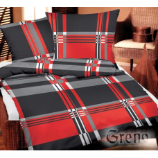 Satīna gultas veļa 140x200 Aristocrat Red Gold