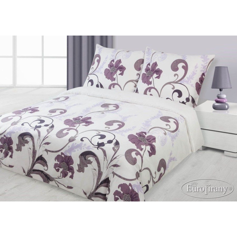 Gabi Purple Classic satīna gultas veļa 140x200