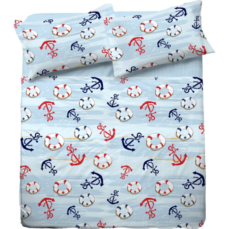 Mizas pakaiši 160x200 raksts 710E Navy Anchors jauns