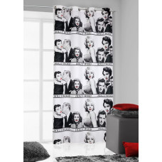 Gatavs aizkars ar starplikām 140x250 Merilyn 2 Merilina Monro