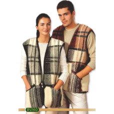 Vilnas vilnas siltākā veste, XL izmērs, žakarda