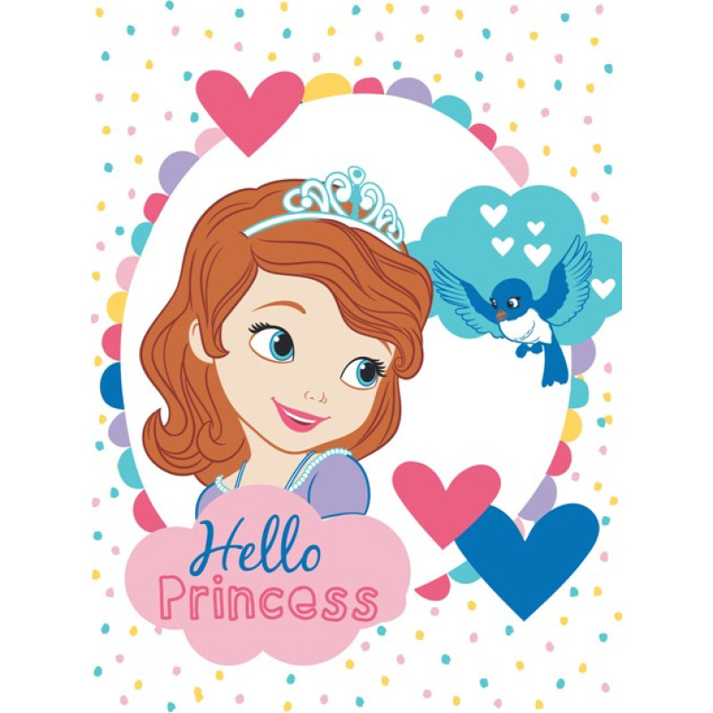 Mikrošķiedras bērnu sega 75x100 Zosia Princess Sofia STF 01 MB