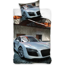 Kokvilnas gultas veļa 140x200 Auto Need for Speed 3684