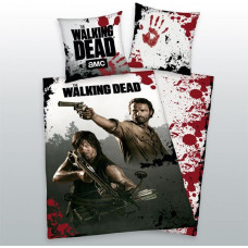 Kokvilnas gultas veļa 135x200 The Walking Dead 0450 Rick Daryl spilvendrāna 80x80