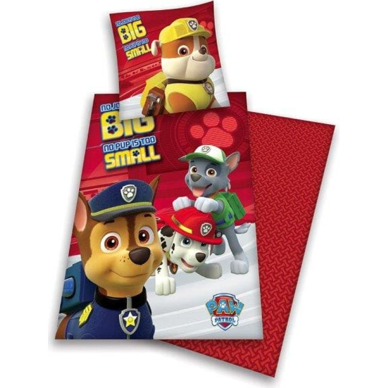 Kokvilnas gultas veļa 160x200 Paw Patrol 2294