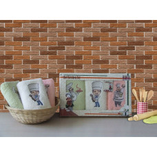 Virtuves dvieļu komplekts 3 gab Chef 30x55/B 0 Chef T2501