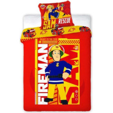 Kokvilnas gultas veļa 160x200 Fireman Sam 6060 Fire Department Ugunsdzēsējs bērniem