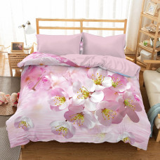 3D mikrosatīna gultas veļa 160x200 34 pulveris Apple Blossom 0018 Bed&You