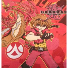 Kokvilnas spilvendrāna 40x40 Bakugan sarkans Battle Brawlers 1053