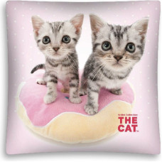3D Cat spilvendrāna 40x40 D 9325 Kaķi uz spilvena The Cat 04 poliesters