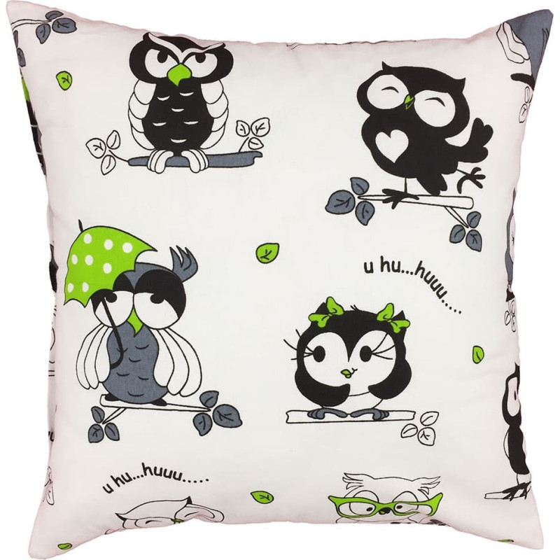 Kokvilnas spilvendrāna 40x40 1247E balta pūces balta melna lietussargi zaļa 19d