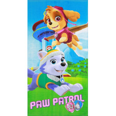 Pludmales dvielis 70x140 Paw Patrol Paw 0637 Dogs Skye Everest bērniem