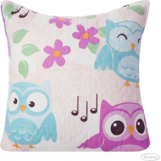 Dekoratīvā spilvendrāna 40x40 Dizzy Owls Samira meitenēm