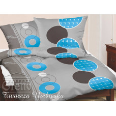 Flaneļa gultas veļa 220x200 Creative blue