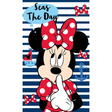 Kokvilnas dvielis 30x50 Mini Mouse zils enkurs 1793.g